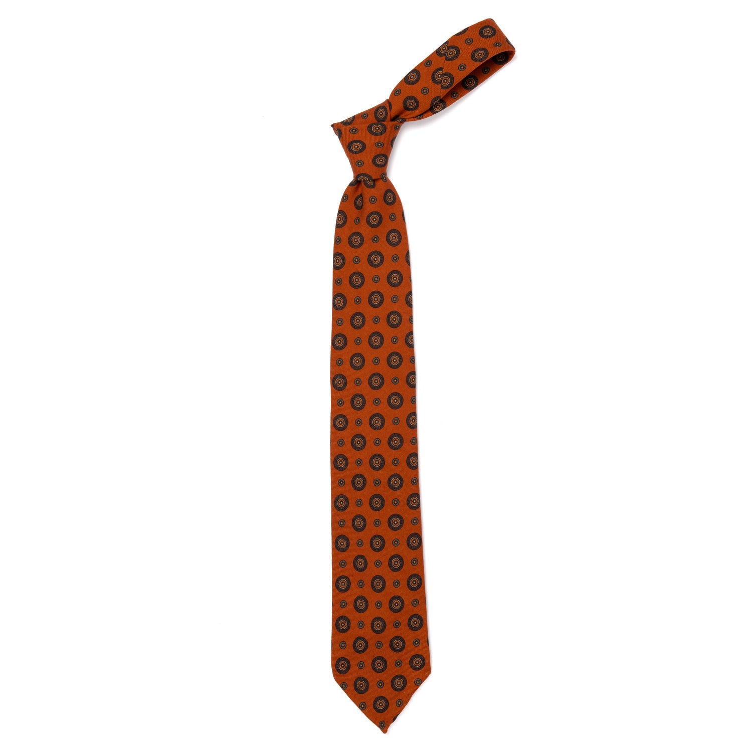 CA Archivio Storico: Tie "Vecchi Medaglioni" made of pure Wool - hand-rolled